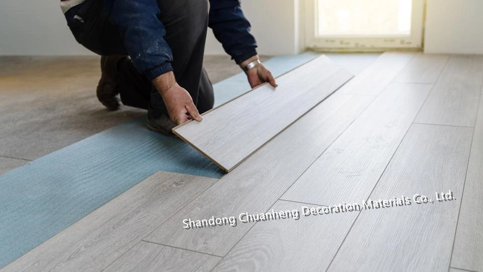 Building Material HDF AC3 8mm Laminated/Laminate Flooring for Home Decoration