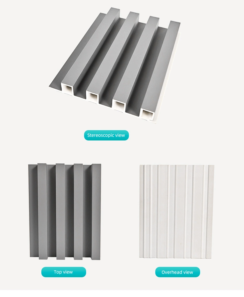 PVC Wood Panel Wall Solid Co-Extrusion Solid Wood Fluted Wall Panel