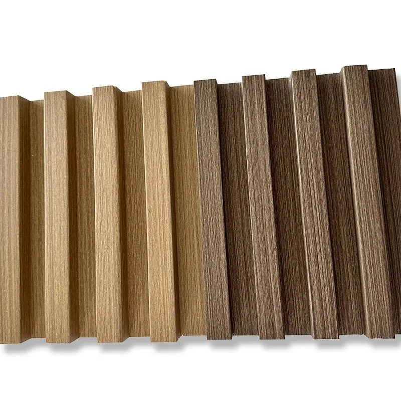 Wooden Metal Color Fluted WPC Wall Panel Cladding