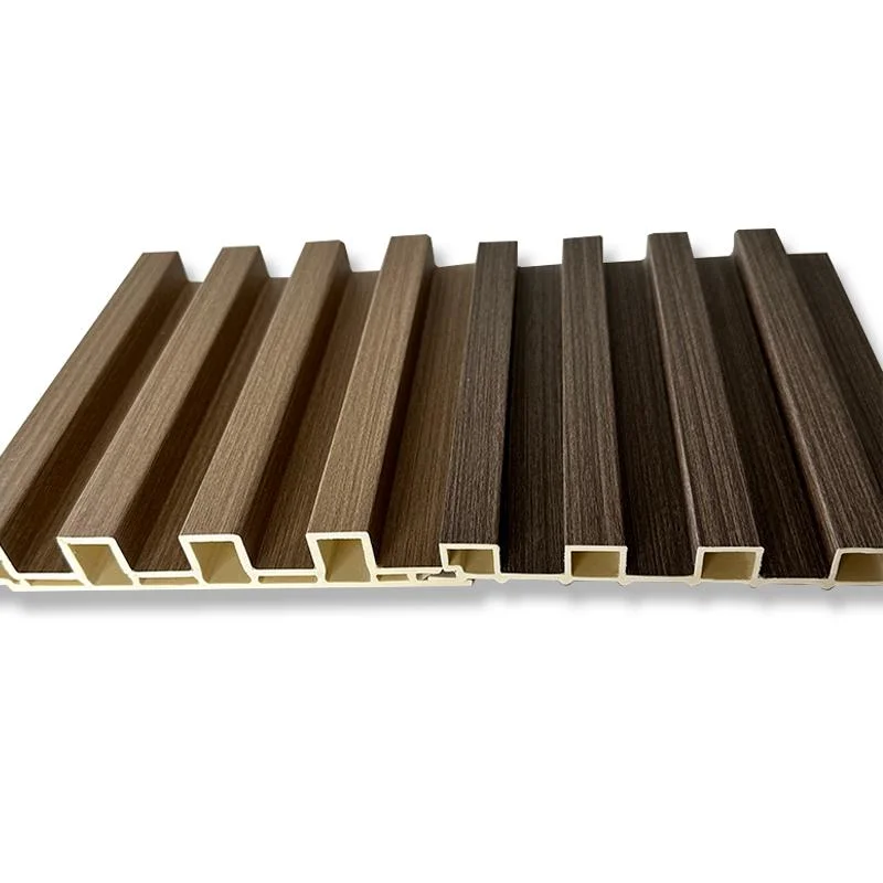 Wooden Metal Color Fluted WPC Wall Panel Cladding