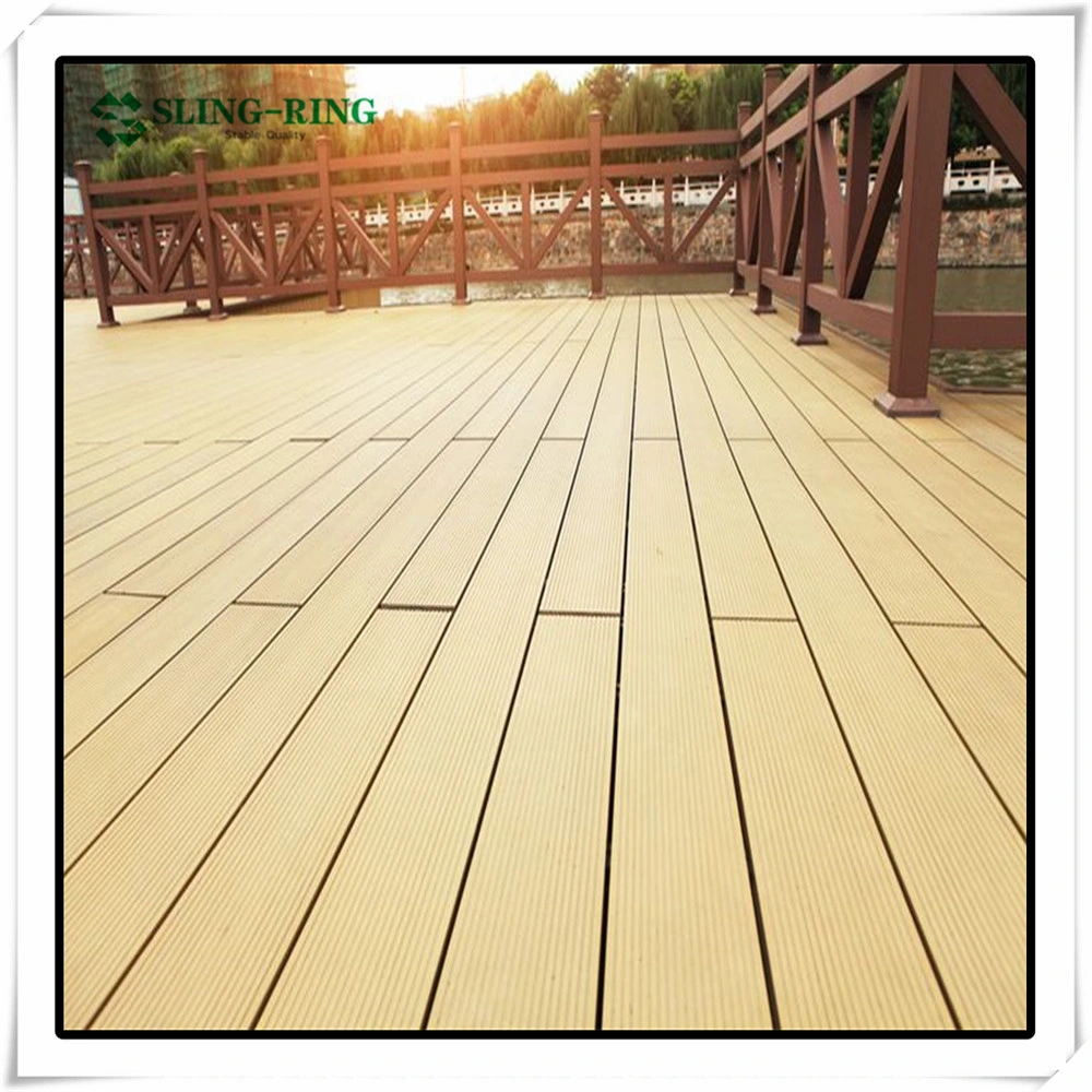 Outdoor WPC Decking Floor DIY Square Board Wood Plastic Interlocking Tiles