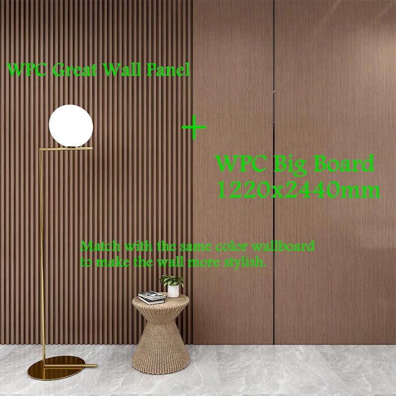 Hot Sale China Factory Wholesale Price Interior Decorative WPC Slat Wall Paneling Fluted Wall Cladding Integrated PVC Wooden Louver 3D Ceiling Wall Panel