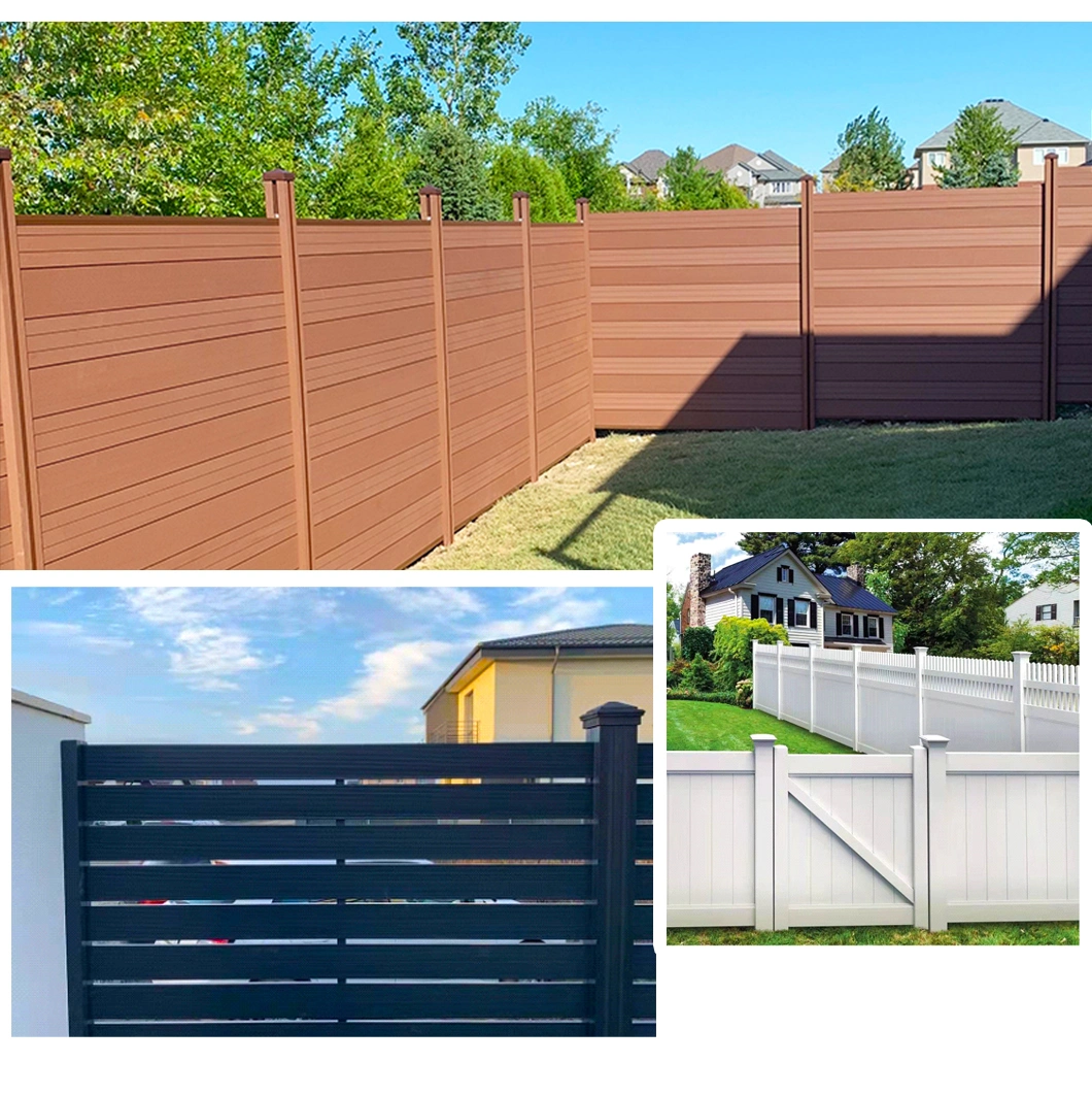 Multiple Styles Color Outdoor Waterproof WPC Fence Panel Board