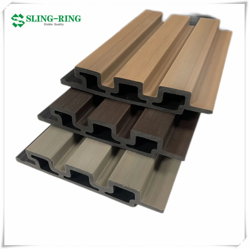 Hot Selling Outdoor Wood Plastic Composite PVC Durable Decoration Waterproof Co-Extrusion Cladding WPC Wall Panel