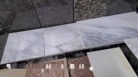 Piastrella in marmo a rete grigio chiaro con spessore 10 mm per decorazione d'interni con installazione fai da te