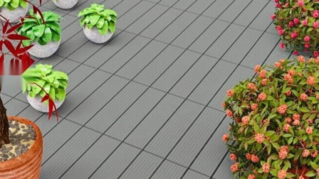 Piastrelle fai da te WPC di alta qualità all'ingrosso, piastrelle per patio composite, piastrelle per patio WPC, piastrelle per giardino domestico esterno