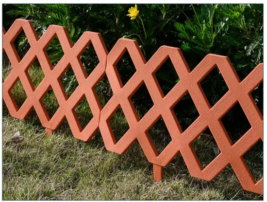 Wl-09 Mini pali per recinzione da giardino in plastica rosso nero bianco