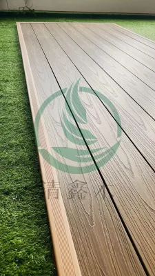 WPC Anti-Sbiadimento Co-Estrusione Decking Giardino Esterno Cortile 3D Relief Bodenbelag