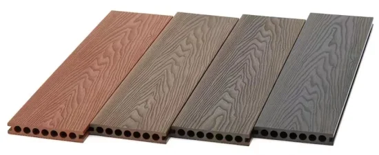Pavimentazione in legno composito WPC impermeabile da 146 * 21 mm con foro quadrato