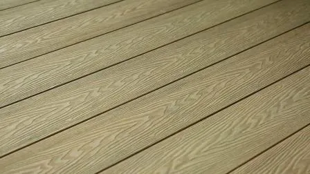 Pavimento in WPC di design europeo in legno cavo con venature del legno riciclato per uso esterno